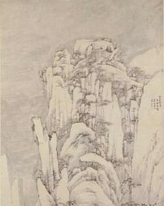 西岩松雪圖 西岩松雪圖