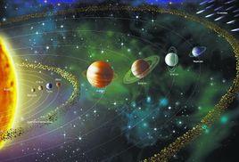 太陽系[太陽和所有受到太陽的引力約束天體的集合體]