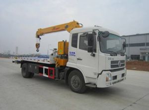 帶吊機平板清障車 帶吊機平板清障車