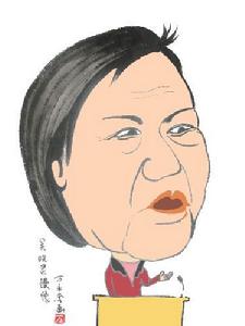 （圖）財經人物漫畫：吳曉靈