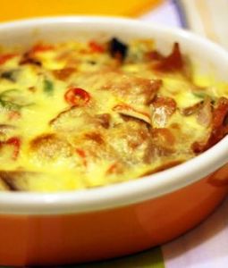 香菇滑肉焗飯 香菇滑肉焗飯