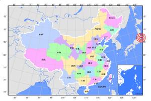 4·14日本本州東海岸地震圖
