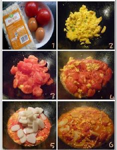 番茄雞蛋炒粘糕