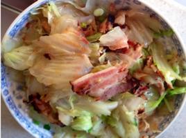 大白菜炒臘肉 大白菜炒臘肉