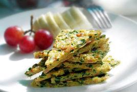 燕麥韭菜雞蛋餅 燕麥韭菜雞蛋餅