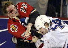 北美冰球聯賽打架場面