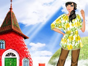 花卉印花長袍 花卉印花長袍