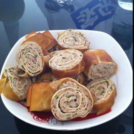 熏乾豆腐肉卷 熏乾豆腐肉卷