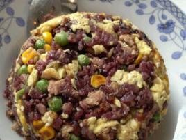 黑米蛋炒飯 黑米蛋炒飯