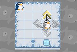 小企鵝進水坑 小企鵝進水坑