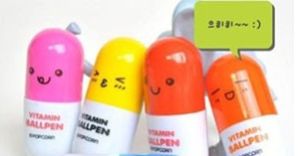 可愛表情藥丸原子筆 可愛表情藥丸原子筆