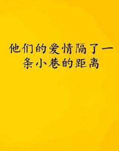 他們的愛情隔了一條小巷的距離 他們的愛情隔了一條小巷的距離