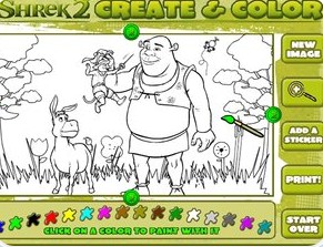 繪色大世界 遊戲界面