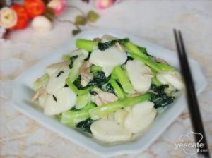 塌棵菜肉絲炒年糕