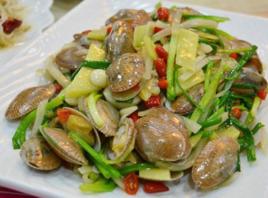 蔥姜炒花甲 蔥姜炒花甲