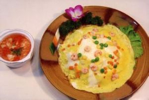 蝦仁蛋包飯 蝦仁蛋包飯