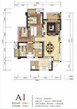 融創凱旋東岸戶型圖三居