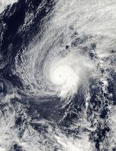 強颱風海高斯 衛星雲圖