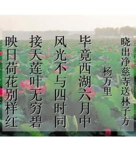 曉出淨慈寺送林子方二首 曉出淨慈寺送林子方二首