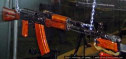 早期生產型AK74，現存於俄羅斯聖彼得堡火炮博物館