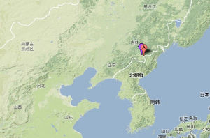 長白山天池所在位置