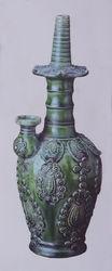 綠釉“杜家”款瓔珞紋淨瓶
