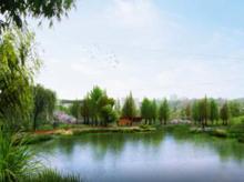 九曲河濕地公園效果圖