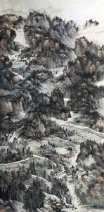 河山錦繡,490CM×245CM