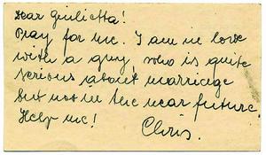 一封寫給給朱麗葉的信