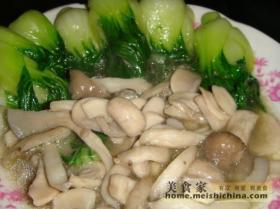 菜心燴雙菇 菜心燴雙菇