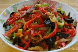 蟹味菇木耳炒雙椒 蟹味菇木耳炒雙椒