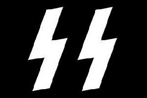 納粹黨衛軍的徽章和旗幟以盧恩字母為基礎