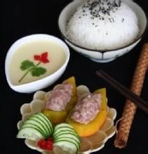 南瓜肉盞魚露蒸蛋 南瓜肉盞魚露蒸蛋