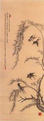 沈壽繡柳燕圖