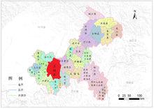 重慶行政區劃圖