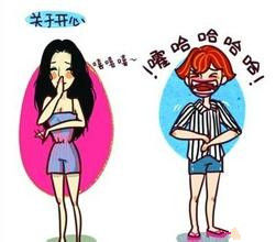 女漢子和女神區別圖