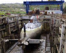 705型攻擊核潛艇後視螺旋槳