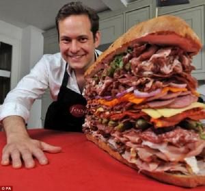 世界上肉最多的三明治