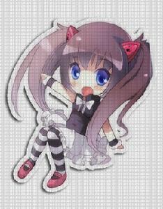 首屆萌動杯 國產遊戲大獎賽 logo所用loli