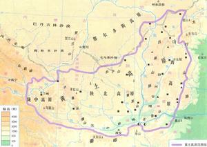 位置—在黃土高原與鄂爾多斯高原之間