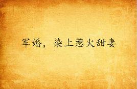 軍婚,染上惹火甜妻 軍婚,染上惹火甜妻