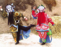 太符燈舞中的哼哈二將