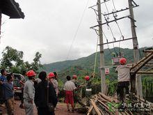 2011年5月底黎明鄉老段寨村10kv電力線路通電