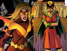 貝蒂&middot;凱恩，右為蝙蝠女孩裝扮