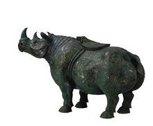 錯金銀雲紋青銅犀尊