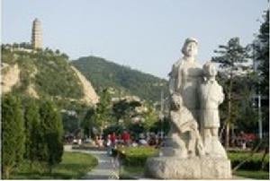 延安兒女雕刻像