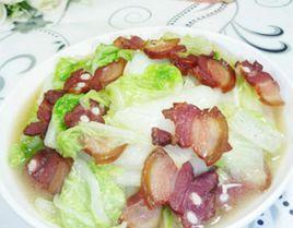 臘肉炒白菜 臘肉炒白菜