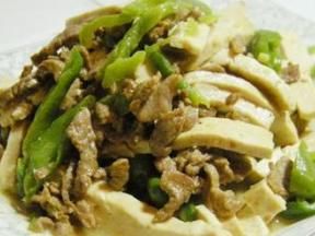 青椒肉絲白乾 青椒肉絲白乾