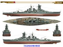 日本金剛級戰列艦3D模擬圖