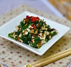 豆腐乾拌薺菜